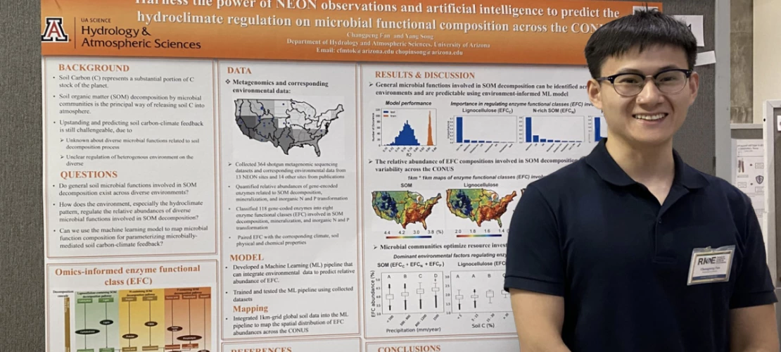hangpeng Fan, a Hydrology and Atmospheric Sciences student